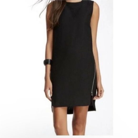 Robert Rodriguez shift mini dress/tunic Black Sleeveless Silver Side Zippers 6 - Picture 11 of 11